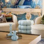 Blue Side Table - Occasional Table by Lori Morris Interior Design in Boca Raton, Florida